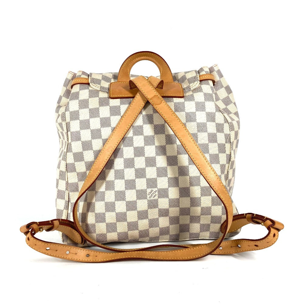 Louis Vuitton Backpack N41578 Damier Azur Damier Canvas White