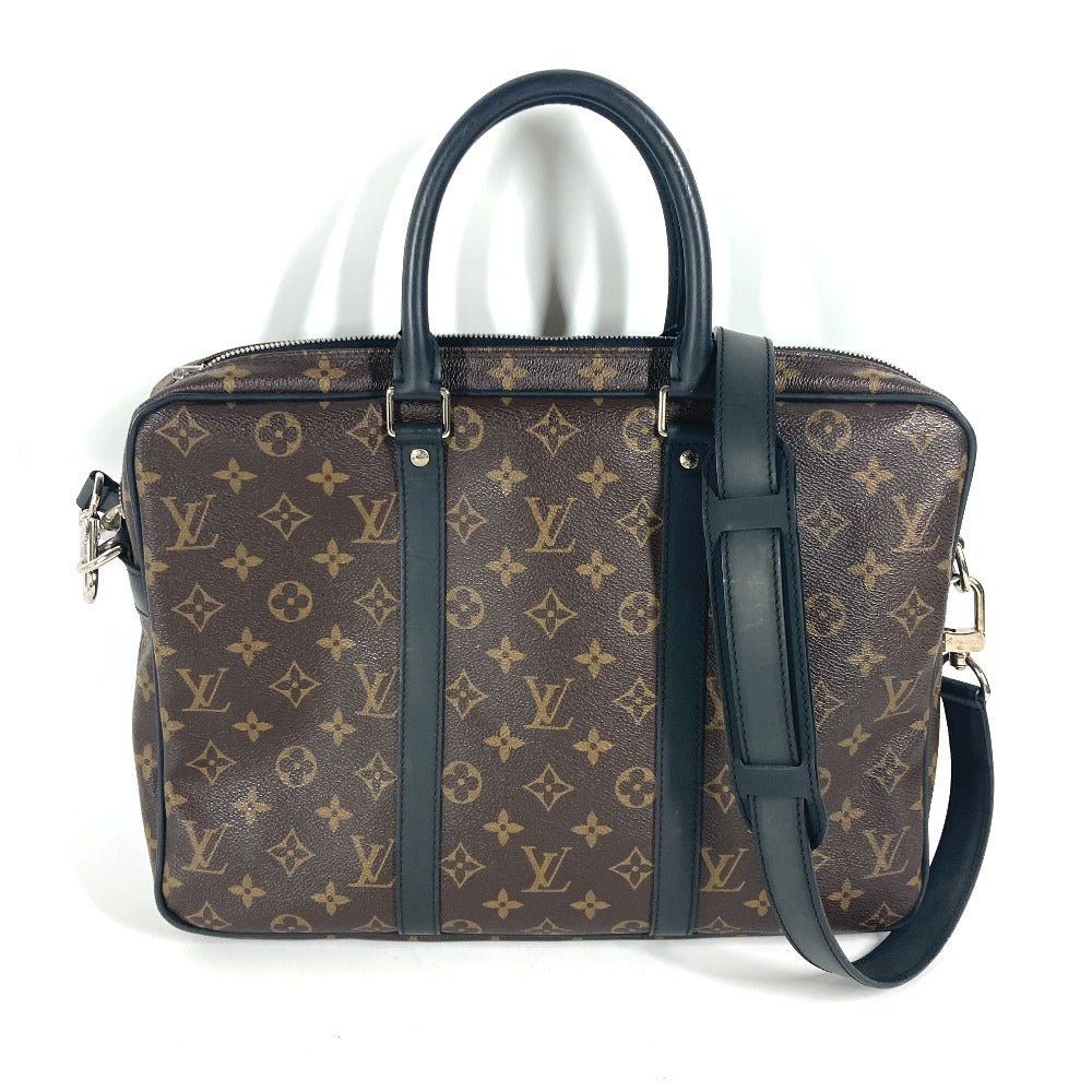 Louis Vuitton Business M52005 macacer Porto Monogram Canvas Brown Handbag