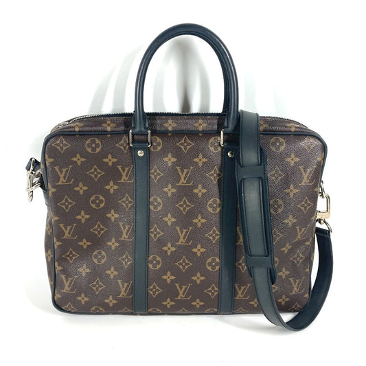Louis Vuitton Business M52005 macacer Porto Monogram Canvas Brown Handbag