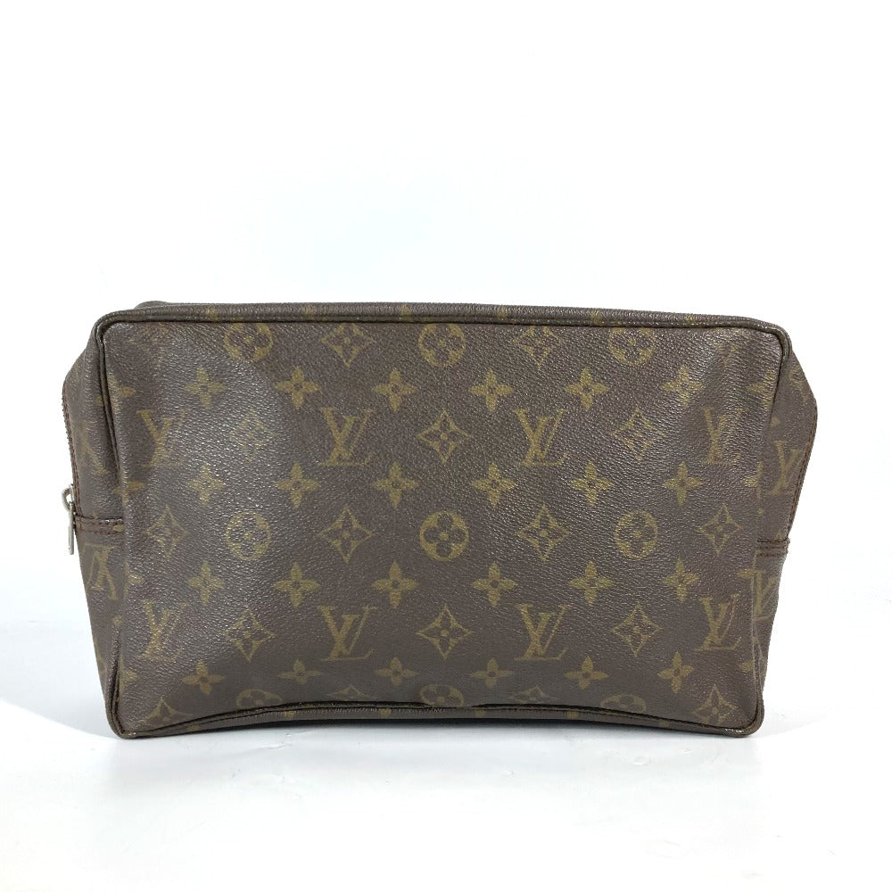 Louis Vuitton Cosmetics Pouch M47522 Truth Cracking Monogram Canvas Brown Handbag