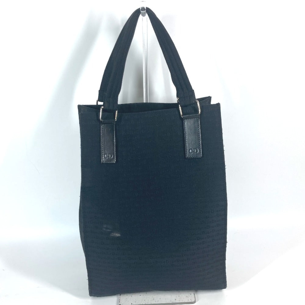 Dior Tote Bag Vertical All Logo Women Leather Canvas