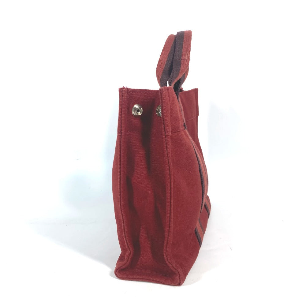 Hermes Handbag Fool Toepm Women Canvas Red Travel Bag