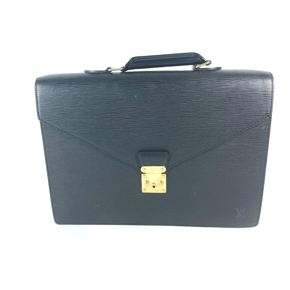 Louis Vuitton Business M54412 Epi Cerviet Leather Black Handbag