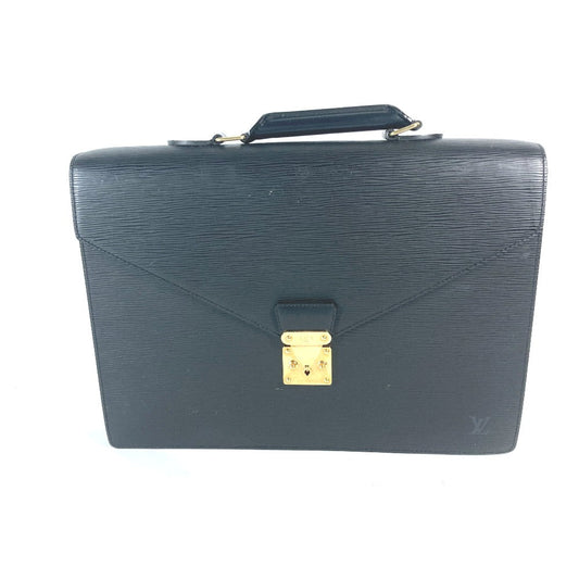 Louis Vuitton Business M54412 Epi Cerviet Leather Black Handbag
