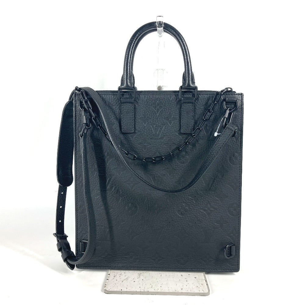 Louis Vuitton M55924 Taurillon Clemence Taurillon Clemence Monogram Leather Black Shoulder Bag