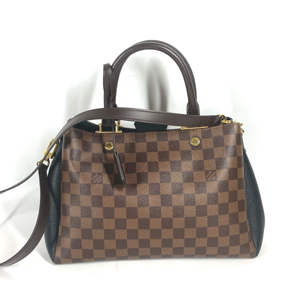 Louis Vuitton N41673 Damier Brittany Canvas Brown Tote Bag