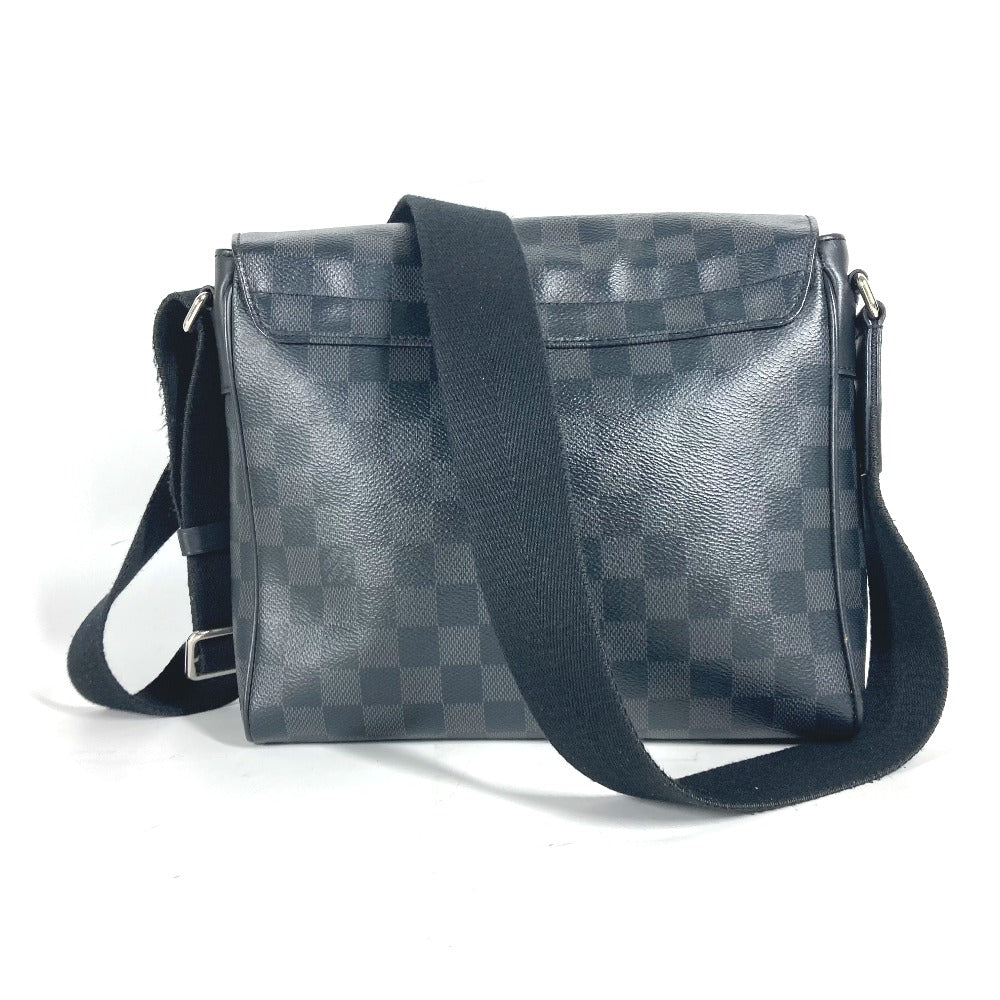 Louis Vuitton N41028 Damier Grafitto Damier Grafitte Canvas Black Shoulder Bag