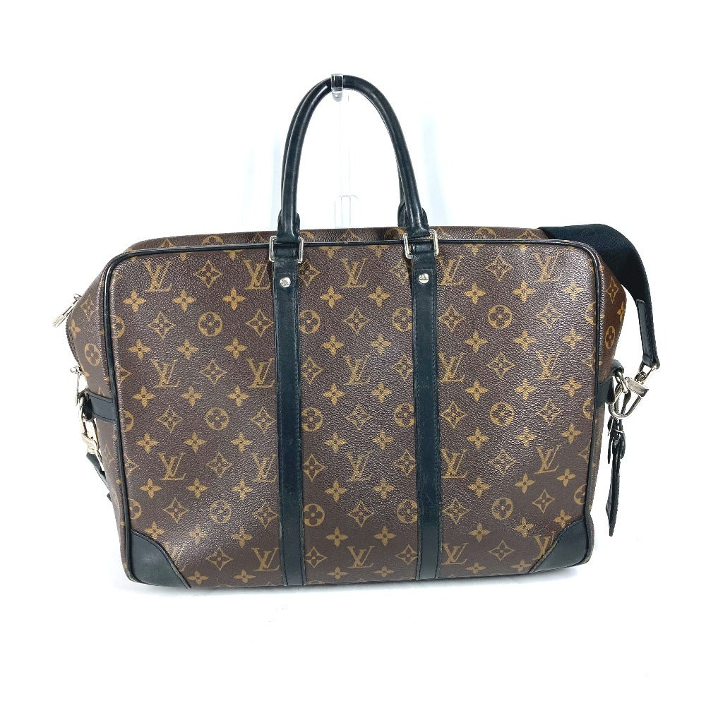 Louis Vuitton Business M40224 macacer Porto Monogram Canvas Brown Handbag