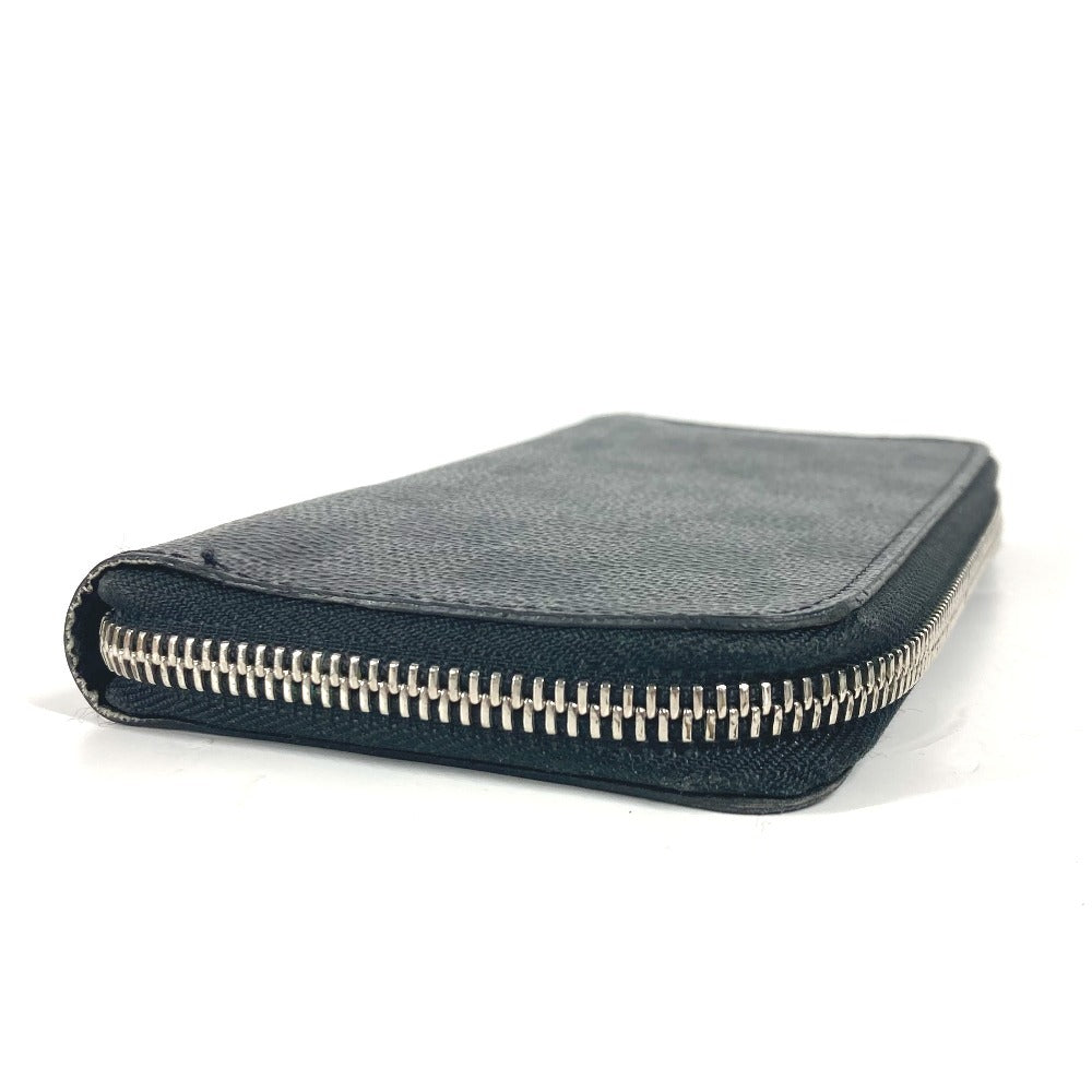 Louis Vuitton Long Purse N61653 Damier Grafitto Canvas Black Wallet Case
