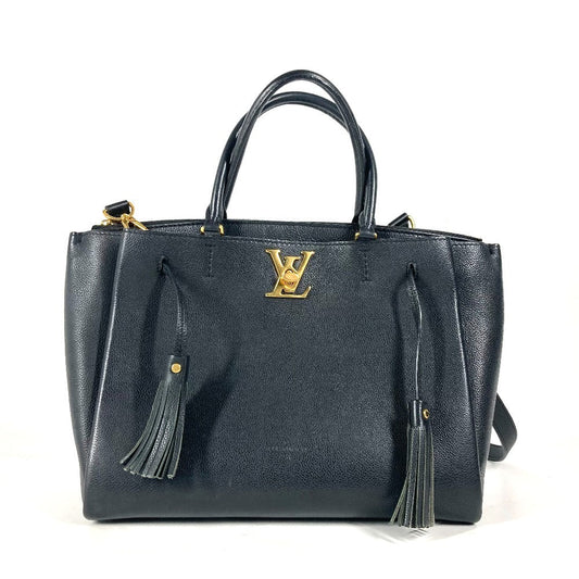 Louis Vuitton M54569 tassel Rock meat Leather Black Shoulder Bag