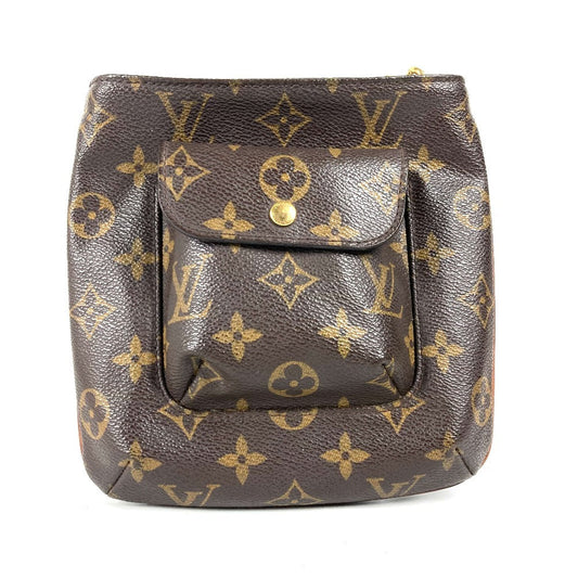 Louis Vuitton Pouch M51901 Partition Monogram Canvas Brown Handbag L 17
