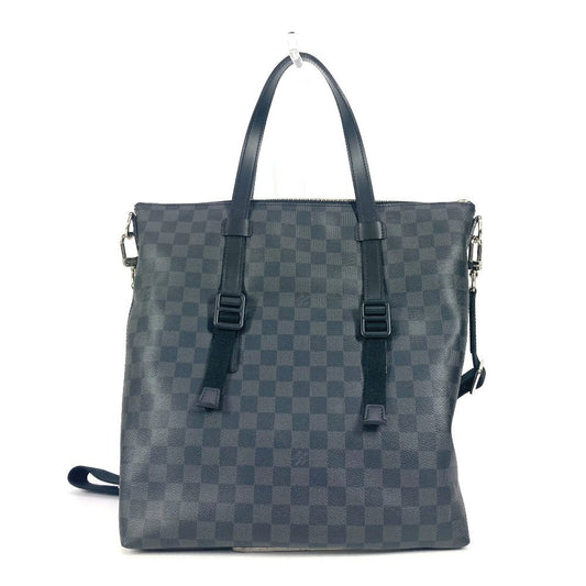Louis Vuitton N41456 Damier Grafitto Damier Grafitte Canvas Black Shoulder Bag