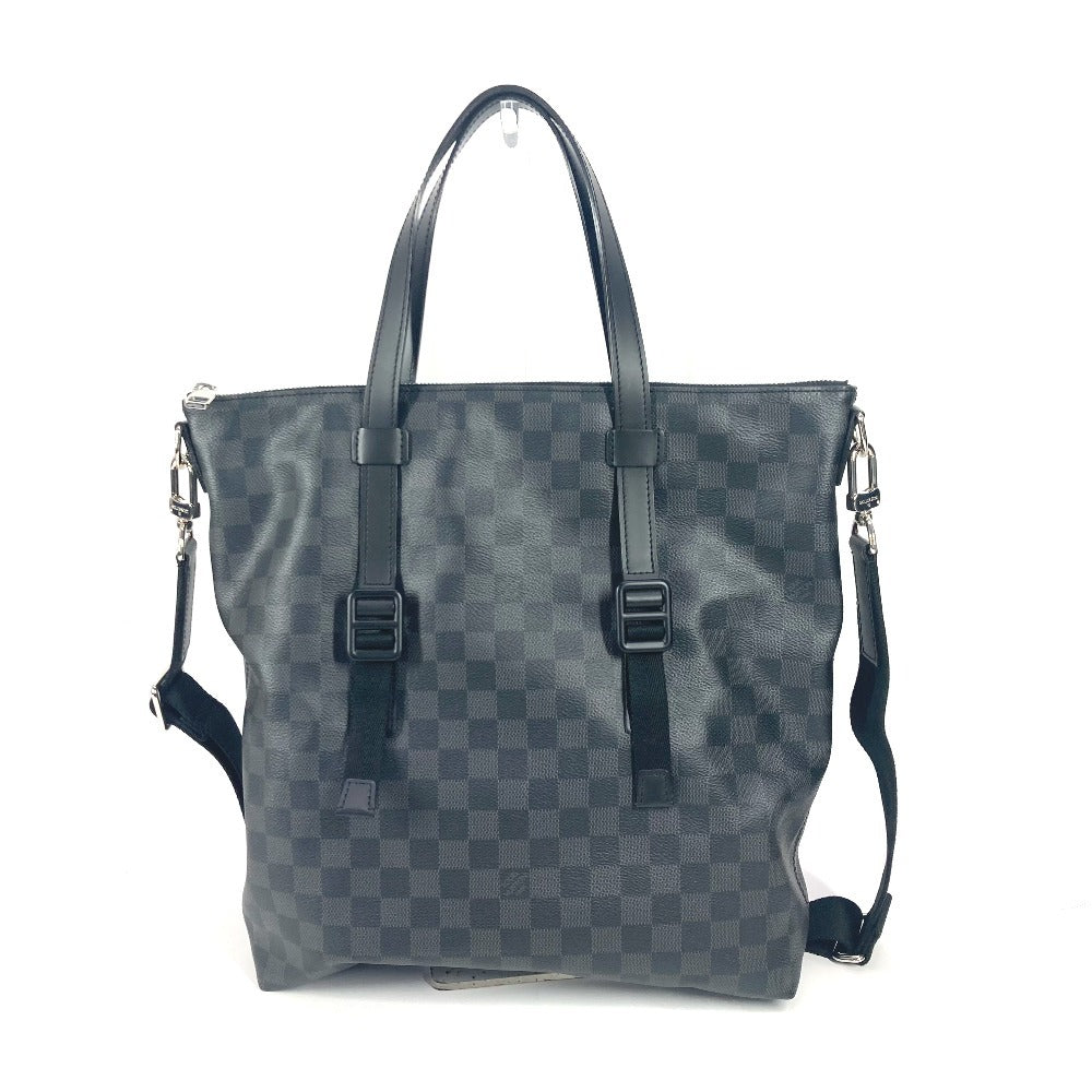 Louis Vuitton N41456 Damier Grafitto Damier Grafitte Canvas Black Shoulder Bag