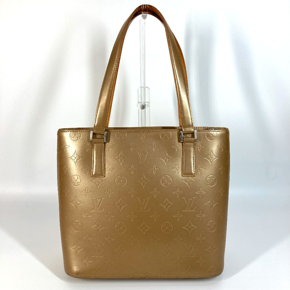 Louis Vuitton M55117 mat Stockton Monogram Leather Beige Shoulder Bag