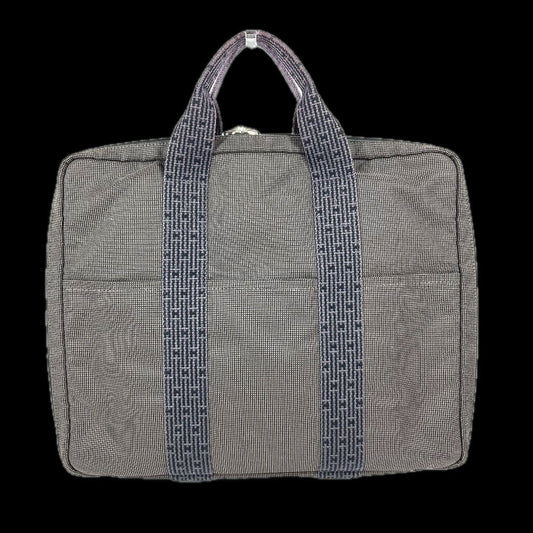 Hermes Handbag Her Line Pc Case Canvas Gray Travel Bag