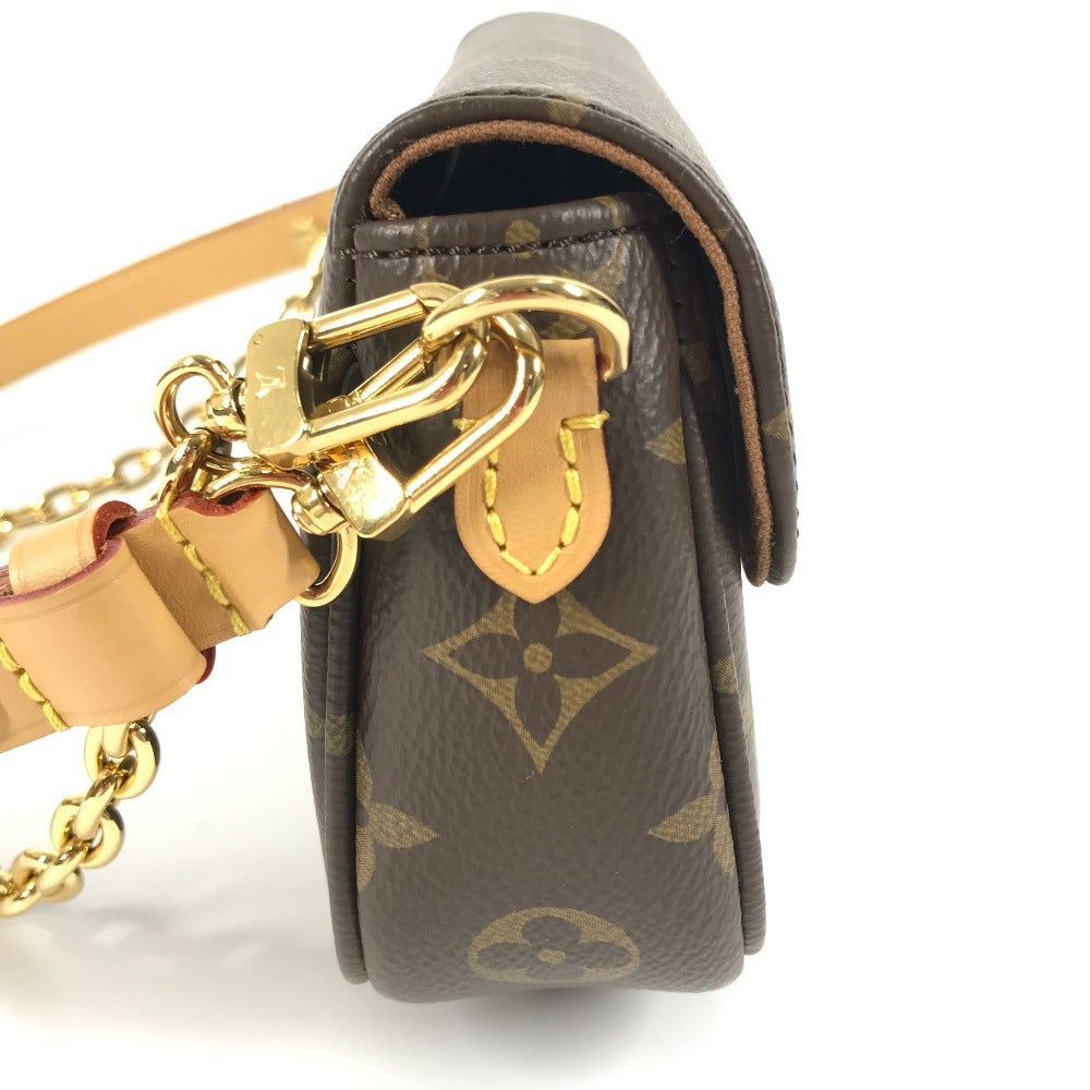 Louis Vuitton M81911 on Ivy Monogram Canvas Brown Chain Wallet Case