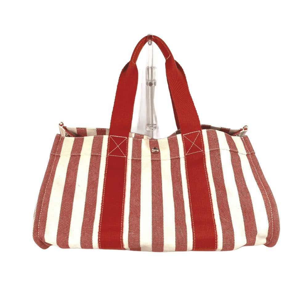 With Porch Cannes Gm Cannes Gm Stripe Canvas Red Travel Bag