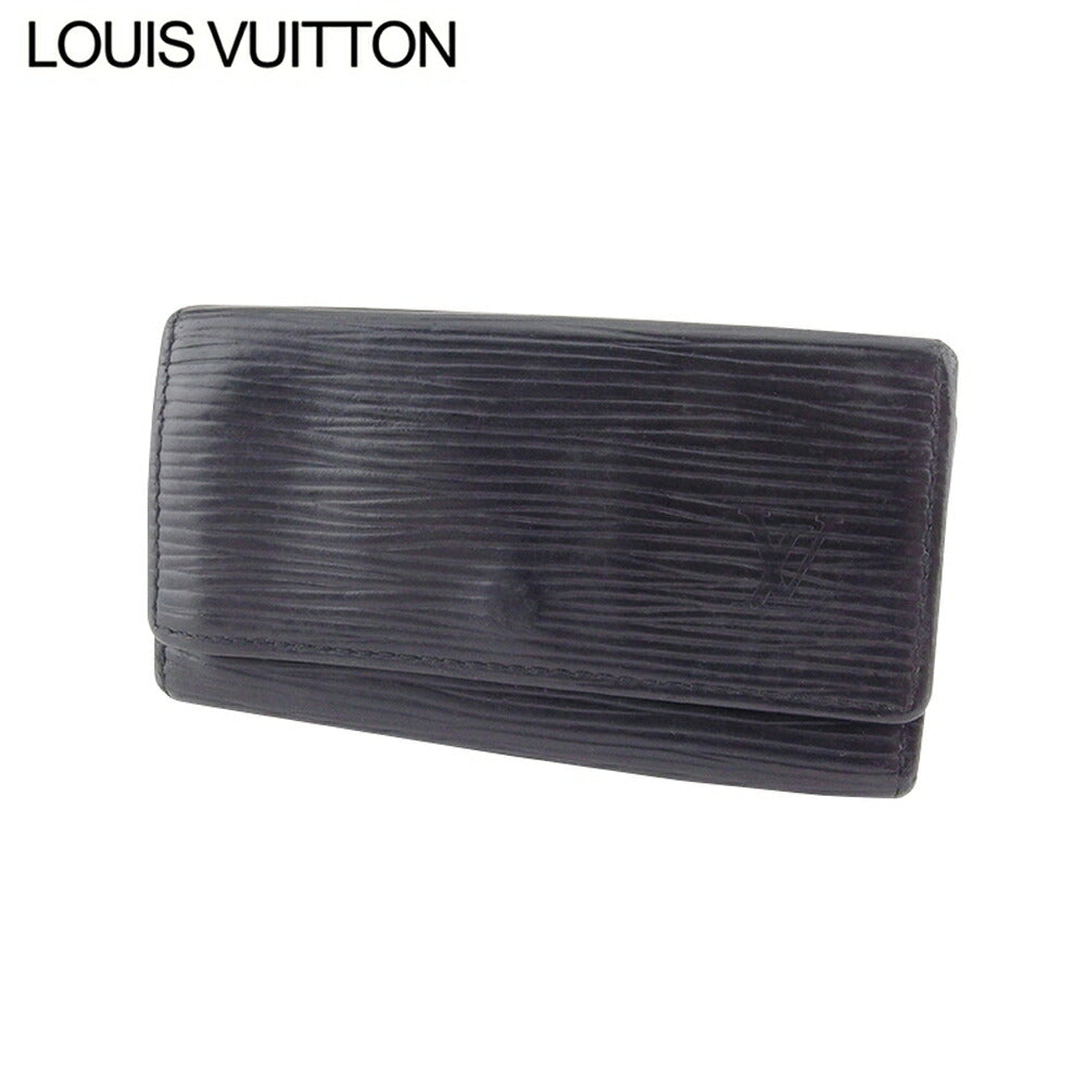 Louis Vuitton Key holder M63822 Multicles4 Black Gold Key Chain L3800
