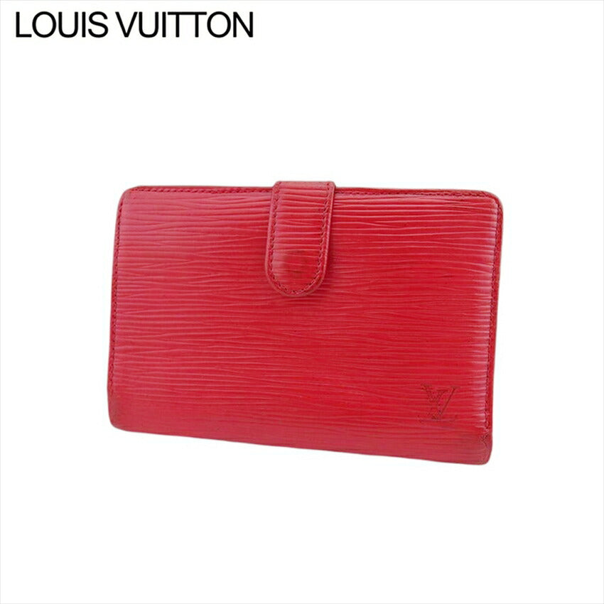 Louis Vuitton Bifold M63247 Castilian Portonevie Vienova Red Wallet Case