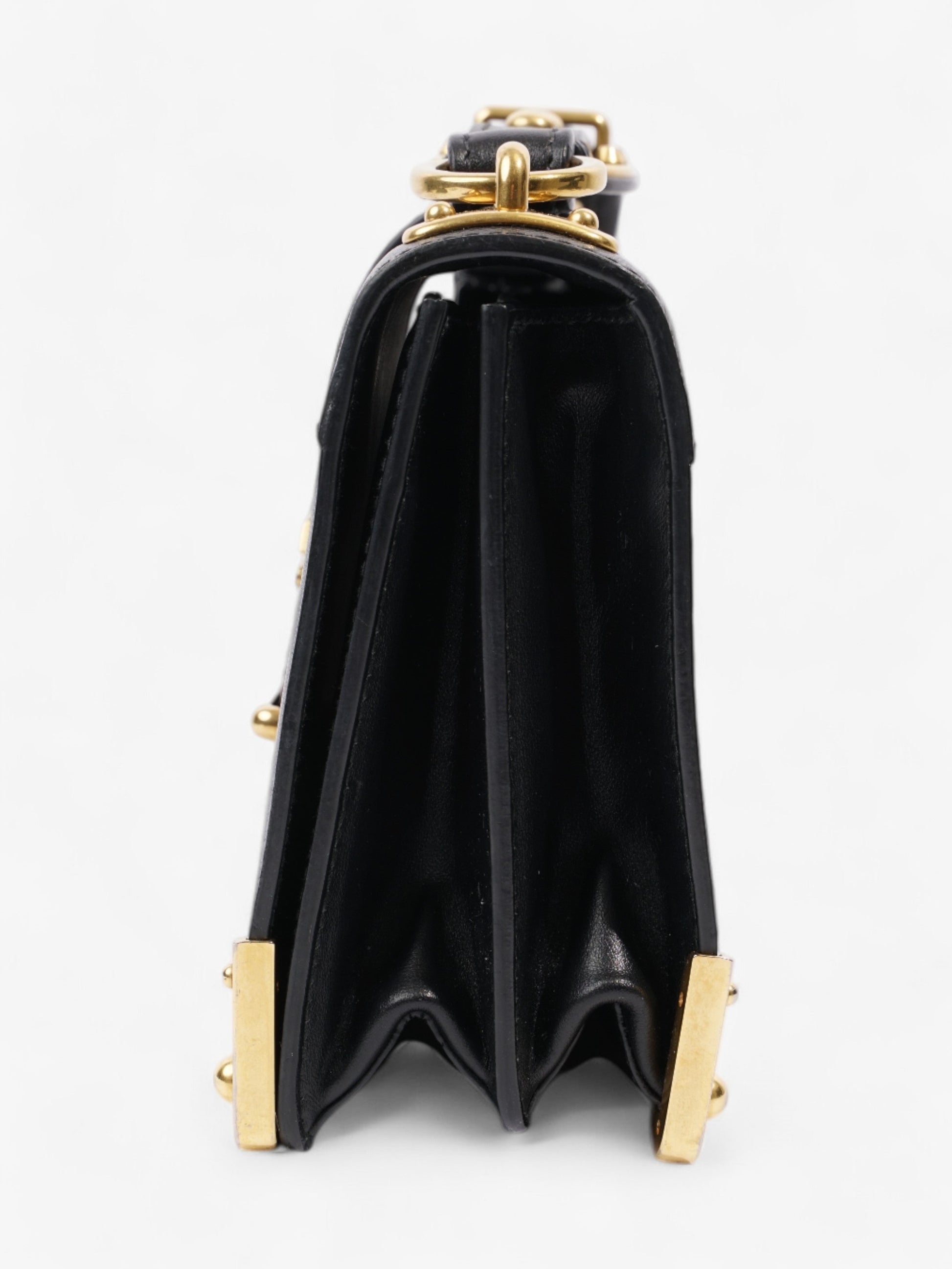 Prada Cahier Crossbody Bag Leather Black