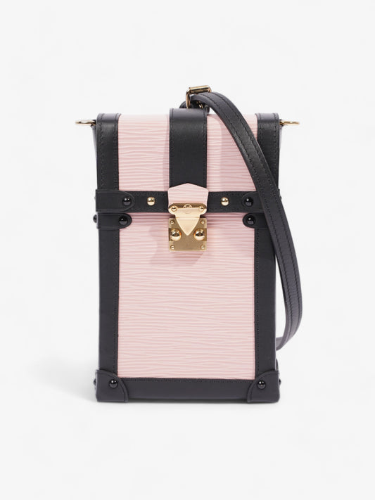 Louis Vuitton Vertical Trunk Black Pink Leather Epi Handbag