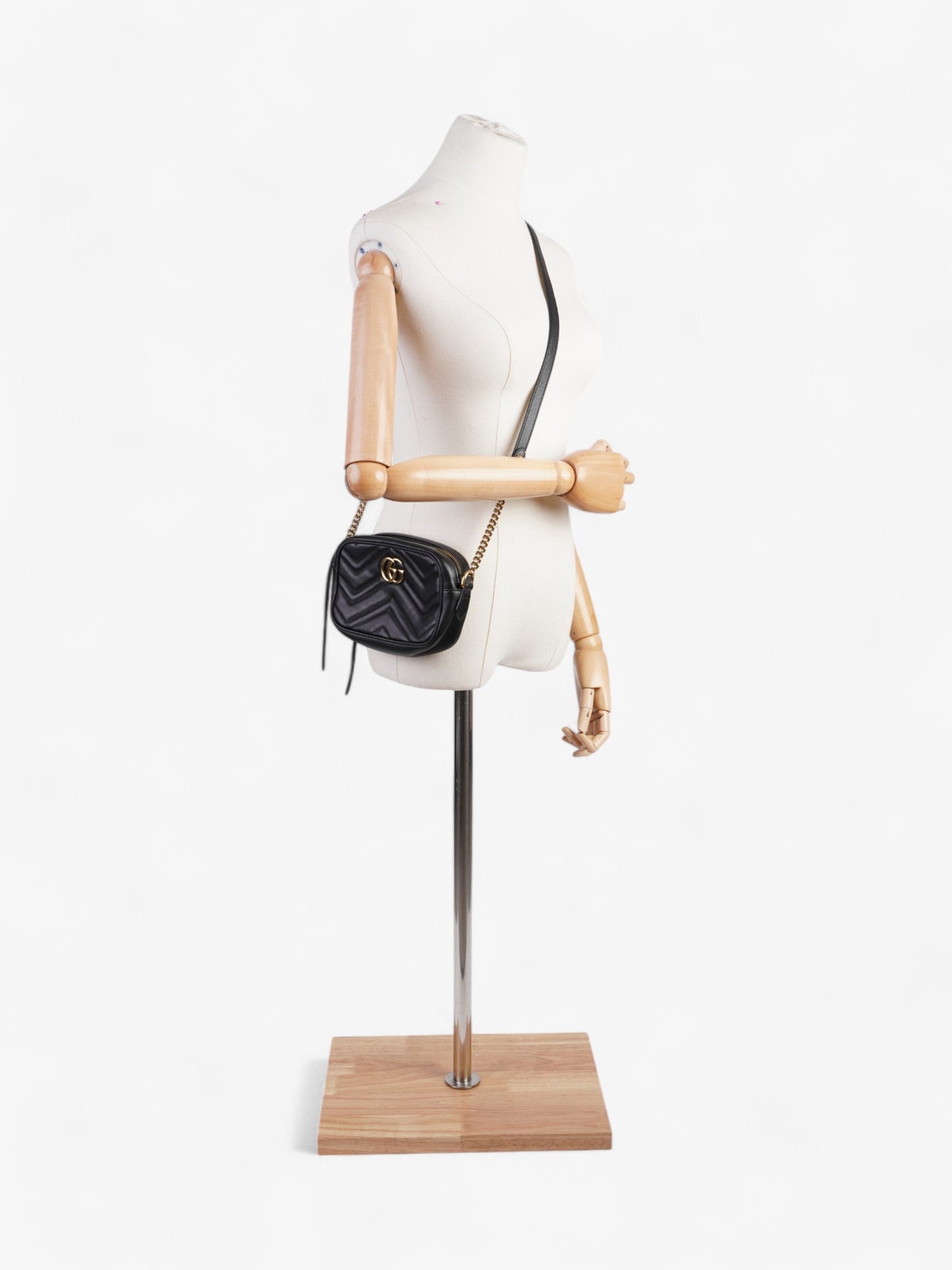 Gucci Marmont Mini Crossbody Bag Leather Matelasse 13