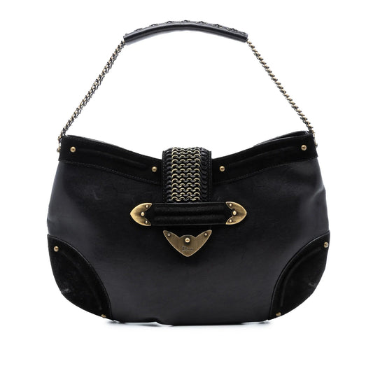 Dior Handbag Jeanne Hobo Leather Black Hobo Bag