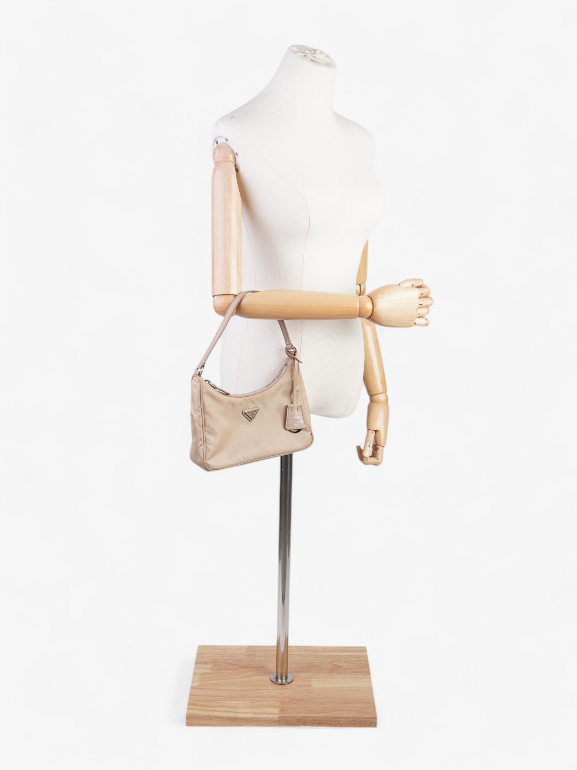 Prada Re Edition Re Shoulder Bag Nylon Beige