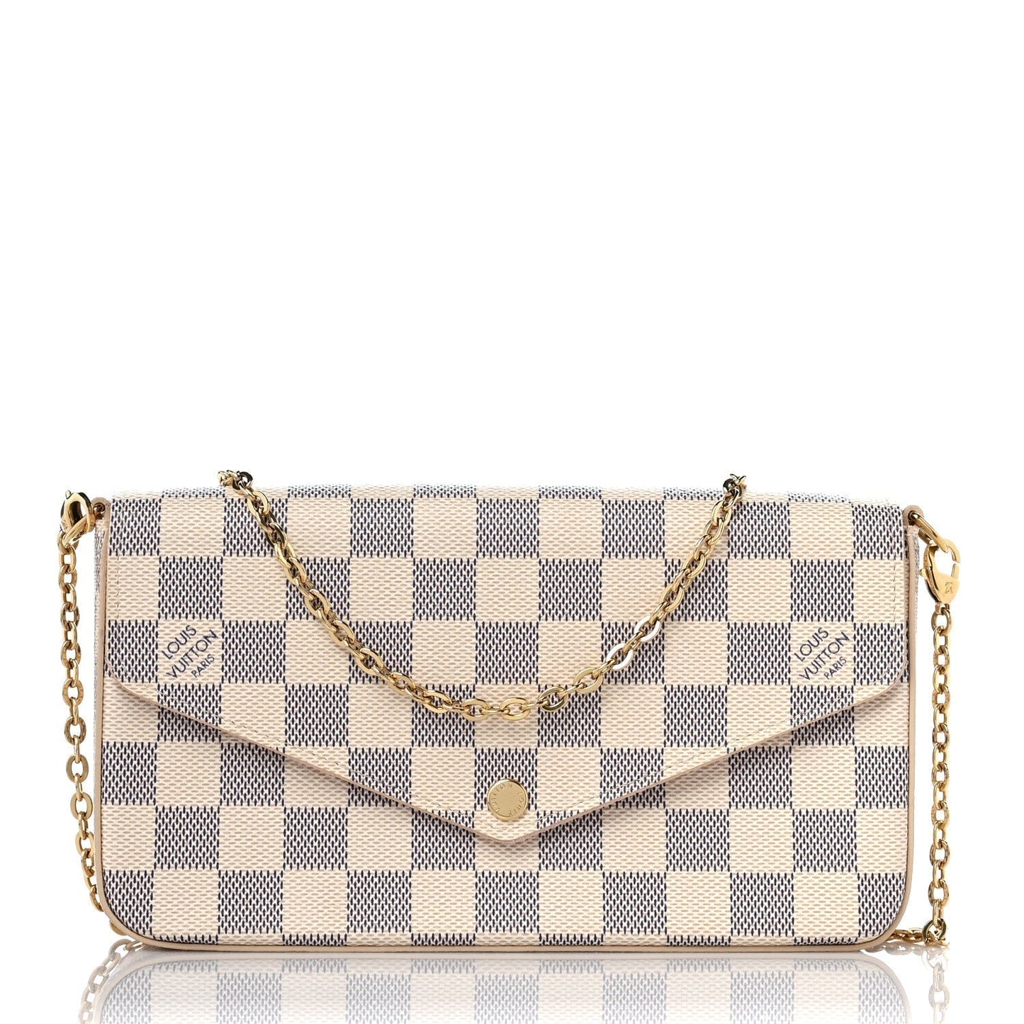 Louis Vuitton AZUR FÉLICIE POCHETTE Damier Clutch Bag