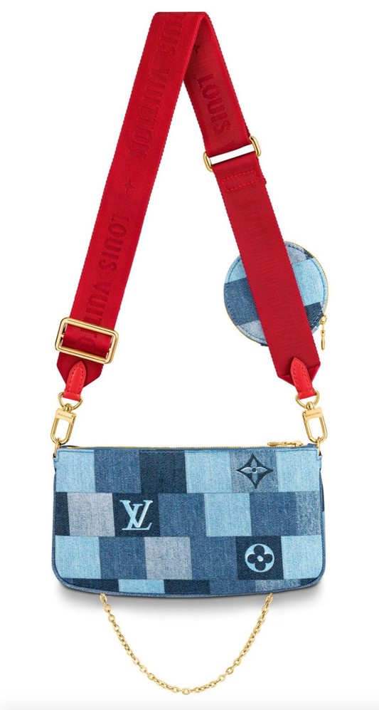 Louis Vuitton DENIM MULTI POCHETTE Monogram Damier Clutch Bag