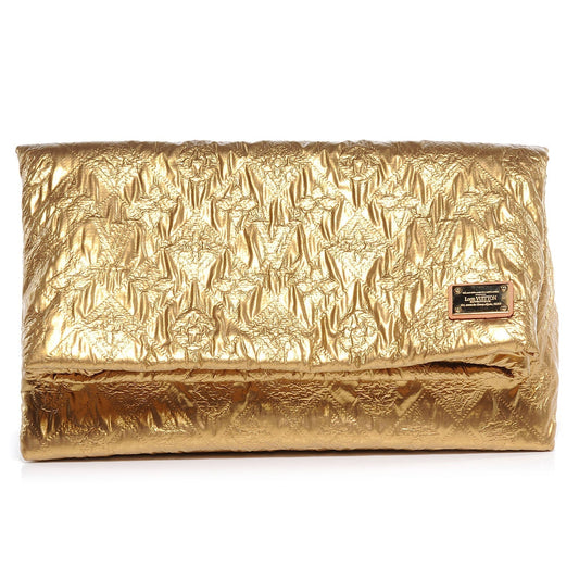 Louis Vuitton JACQUARD QUILTED FOLD-OVER Monogram Clutch Bag