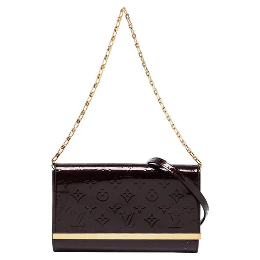 Louis Vuitton AMARANTE ANA Monogram Vernis Clutch Bag