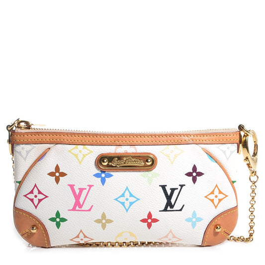 Louis Vuitton MILLA POCHETTE MM Monogram Multicolor Clutch Bag