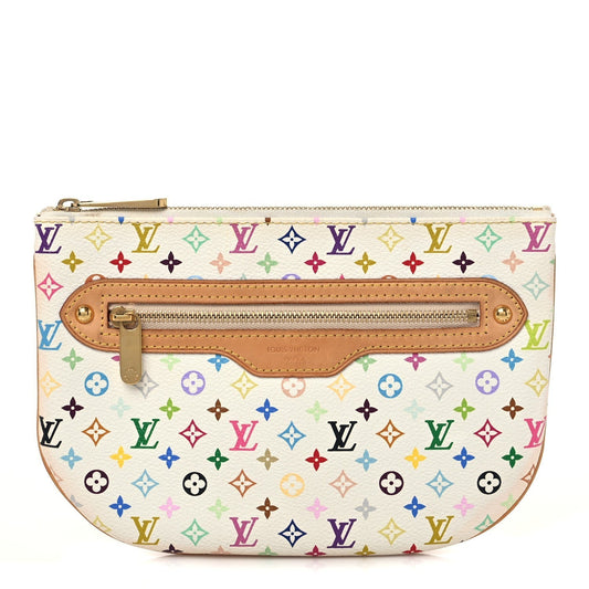 Louis Vuitton POCHETTE PLATE GM Monogram Multicolor Clutch Bag