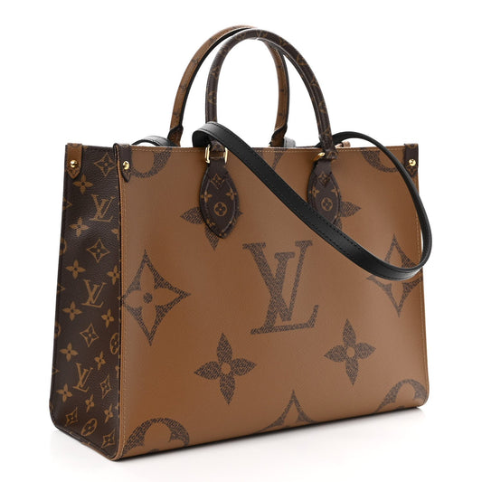 Louis Vuitton REVERSE GIANT ON GO Monogram Tote Bag