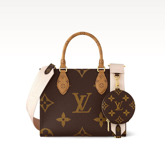 Louis Vuitton REVERSE GIANT ONTHEGO Monogram PM Tote Bag