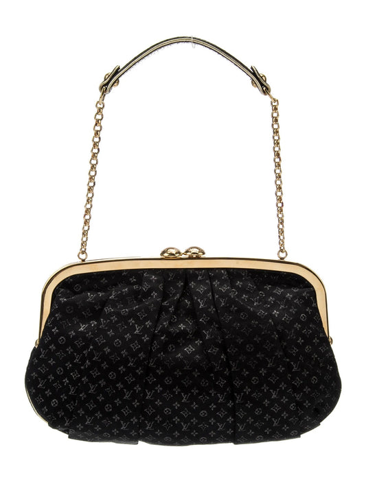 Louis Vuitton SATIN Monogram Clutch Bag