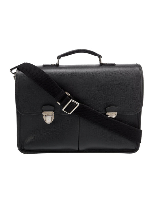 Louis Vuitton TAIGA ANTON Leather Shoulder Bag