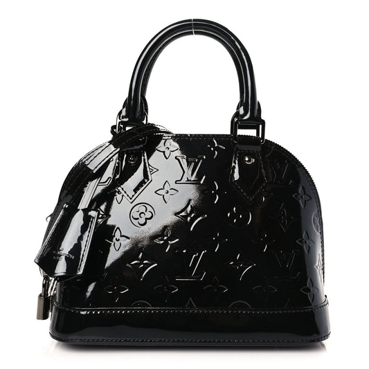 Louis Vuitton ALMA BB Noir Vernis Handbag