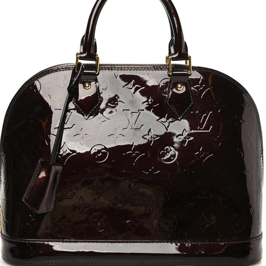 Louis Vuitton ALMA AMARANTE PM Vernis Handbag