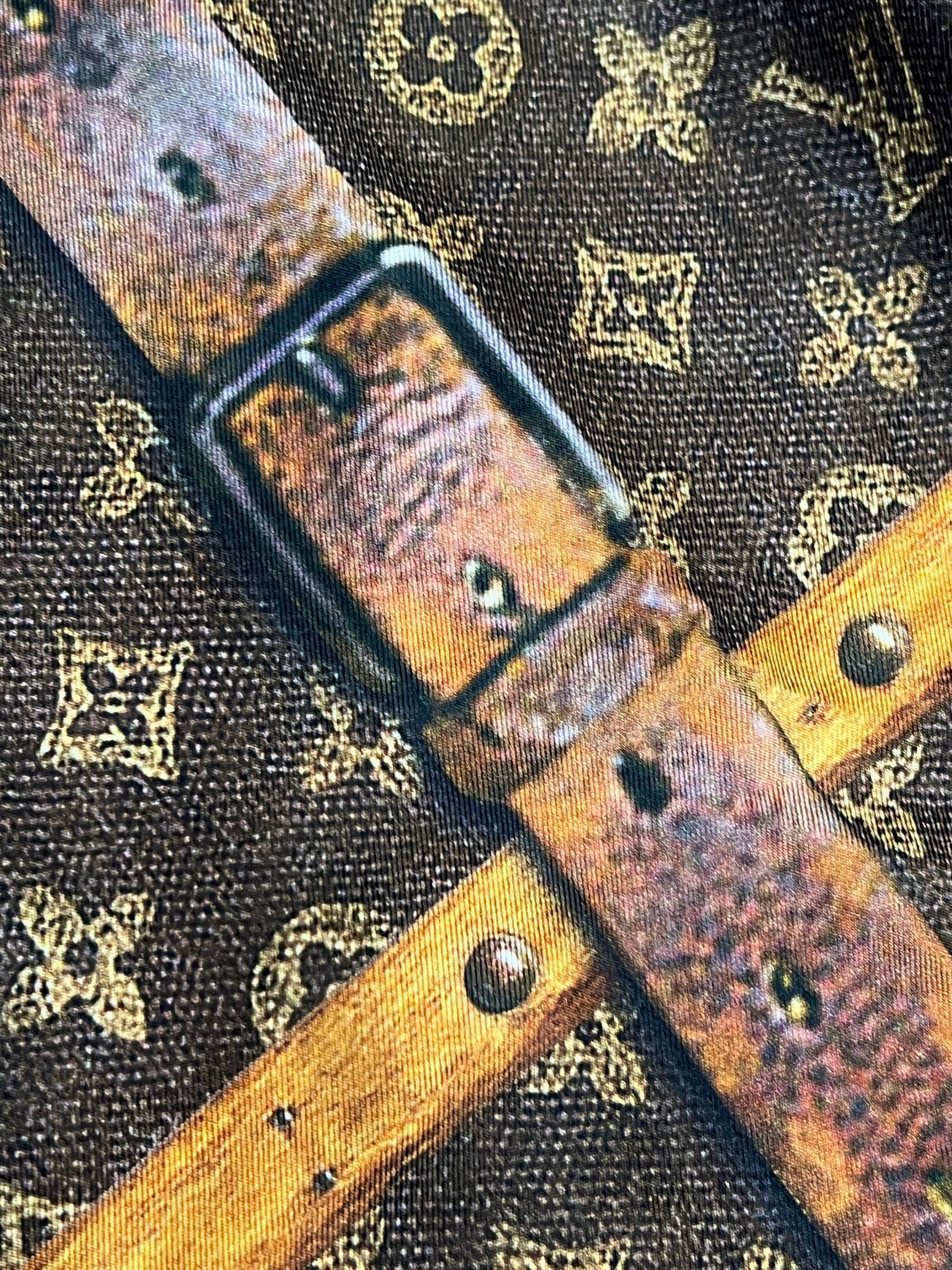 Louis Vuitton WOOL SILK TRUNK PRINT CREWNECK SWEATER Apparel