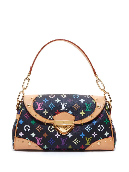 Louis Vuitton X TAKASHI MURAKAMI BEVERLY MM Monogram Satchel Bag Satchel 1