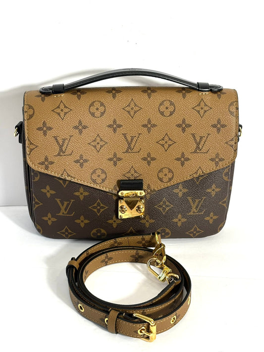 Louis Vuitton REVERSE POCHETTE Monogram Clutch Bag