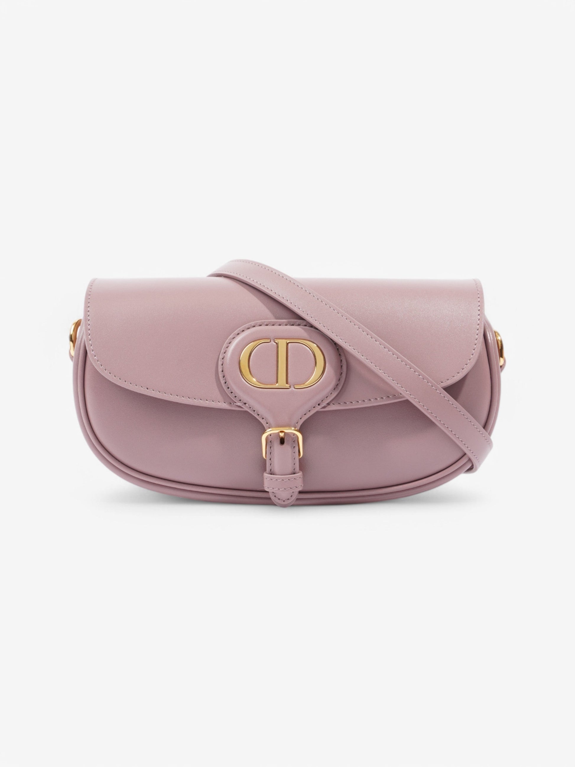 Dior Christian Bobby East West Lilac Calfskin Shoulder Bag Leather