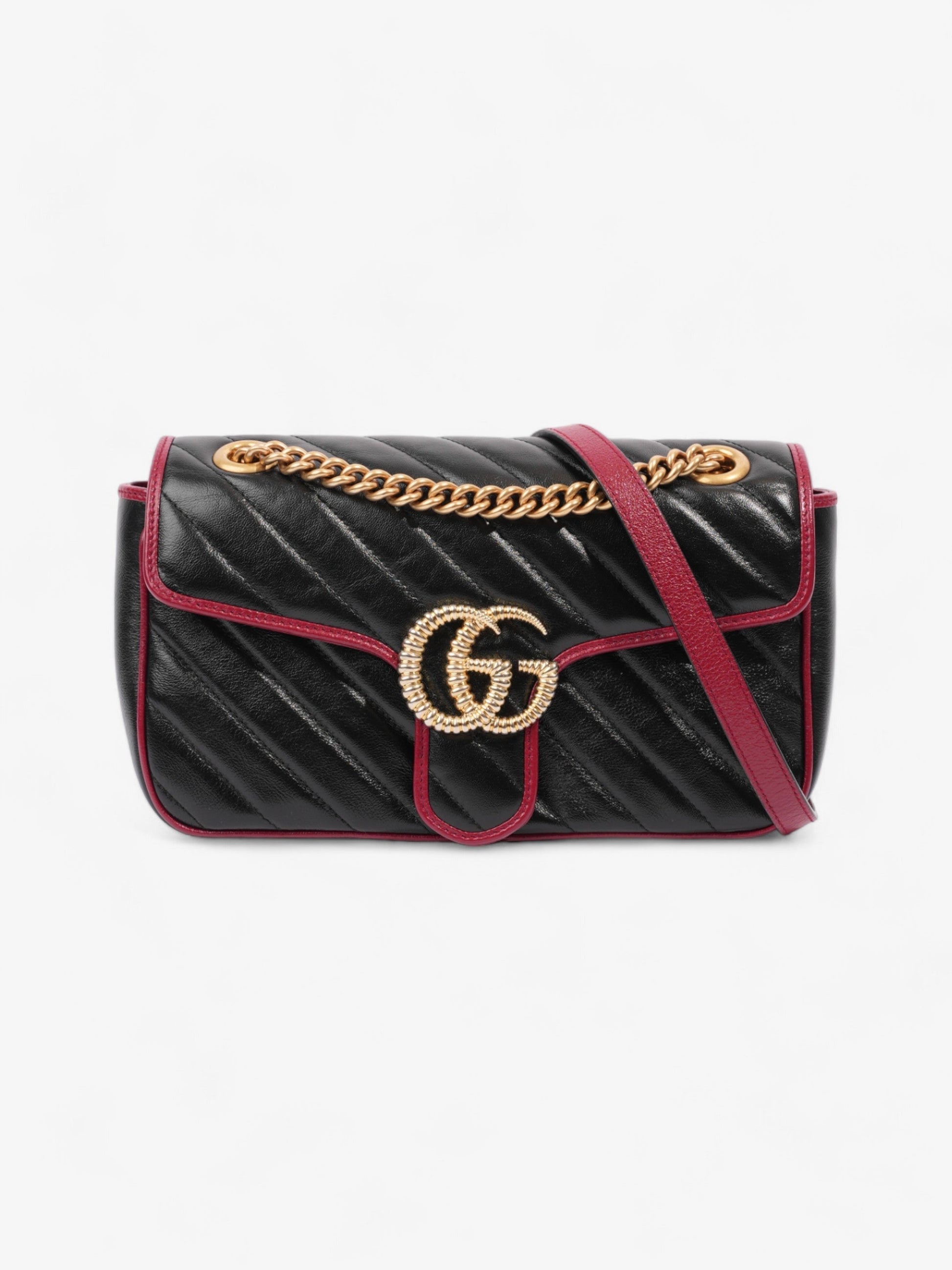 Gucci Marmont Flap Small Shoulder Bag Leather Black