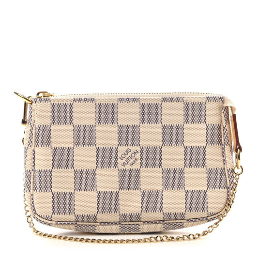 Louis Vuitton Azur Pochette Damier Clutch Bag Mini Pochette