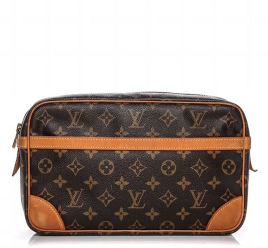 Louis Vuitton Compiegne Pochette Monogram Clutch Bag