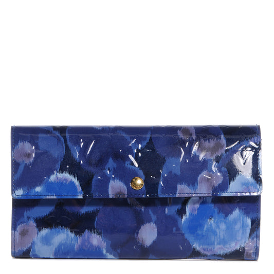 Louis Vuitton Ikat Sarah Grand Blue Vernis Wallet Case