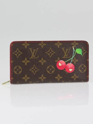 Louis Vuitton Porte Monnaie Cherry Monogram Wallet Case