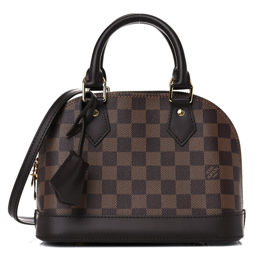 Louis Vuitton ALMA BB EBENE Damier Handbag